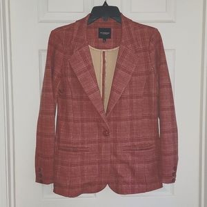 LIVERPOOL mauve plaid blazer